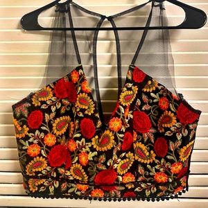 Trendy and Tipsy floral top